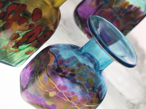 Hand Blown Glass Mini Vases